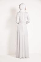 Hijab clothing CREAM T 14293 Arn-Abiye Elbise