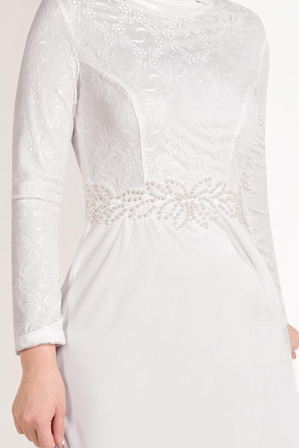 Hijab clothing  T 14293 Arn-Abiye Elbise - TRENDTESETTÜR