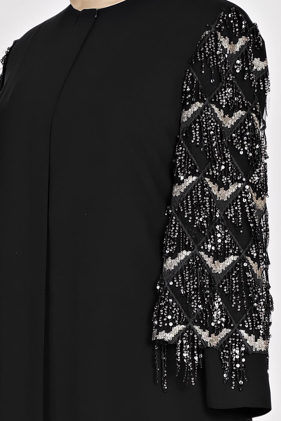 Vêtements hijab NOIR T 8299 Alvina New Alya Ferace