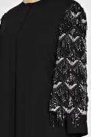 Vêtements hijab NOIR T 8299 Alvina New Alya Ferace