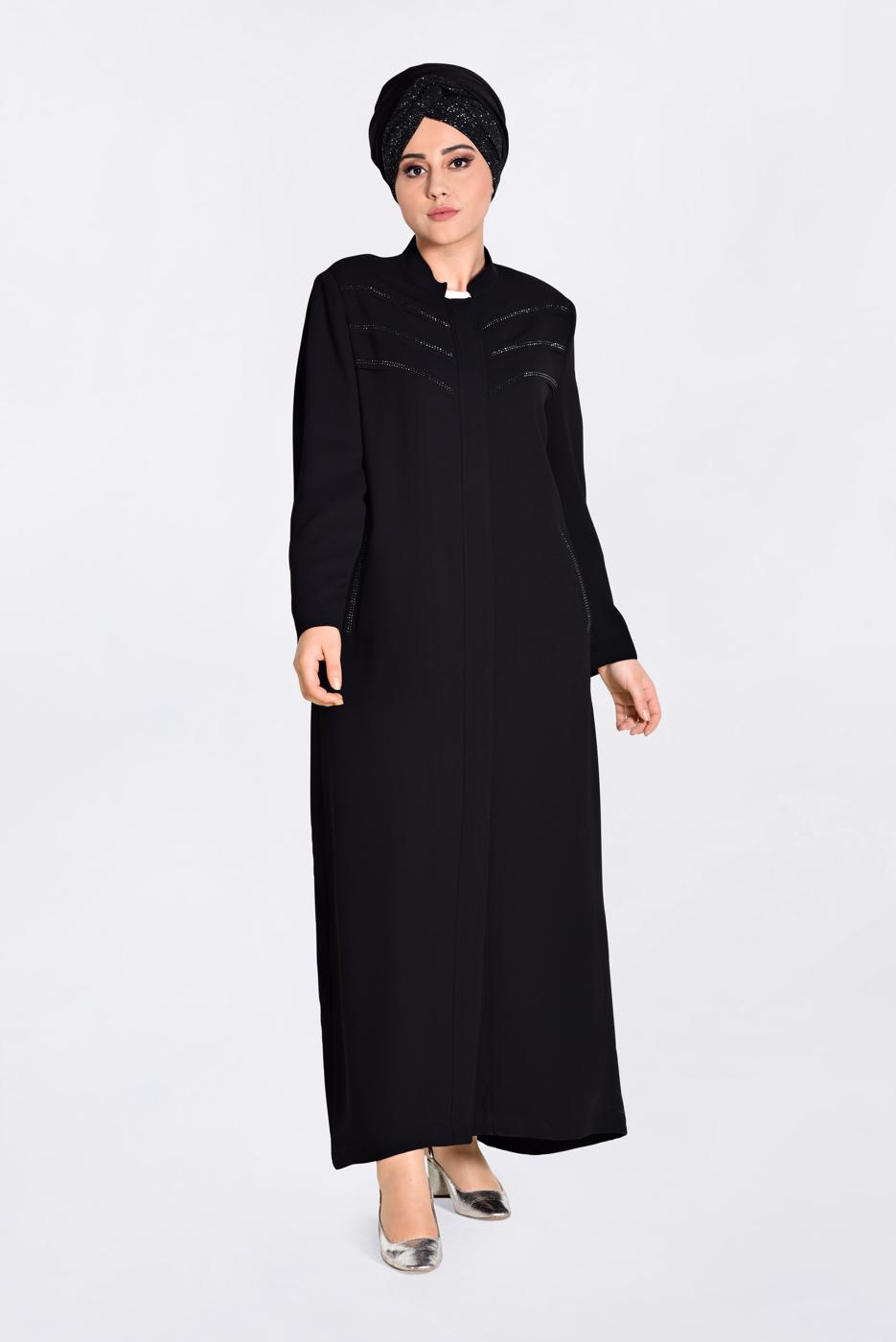 Hijab clothing BLACK T 1291 Alvina Enigma Pardesü