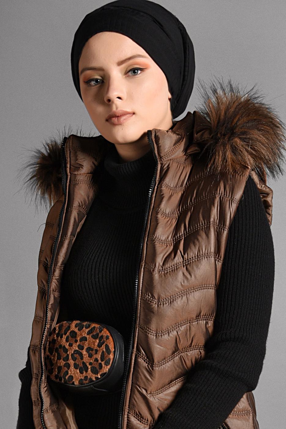 Hijab clothing TABA QUILTED GILET 3502 