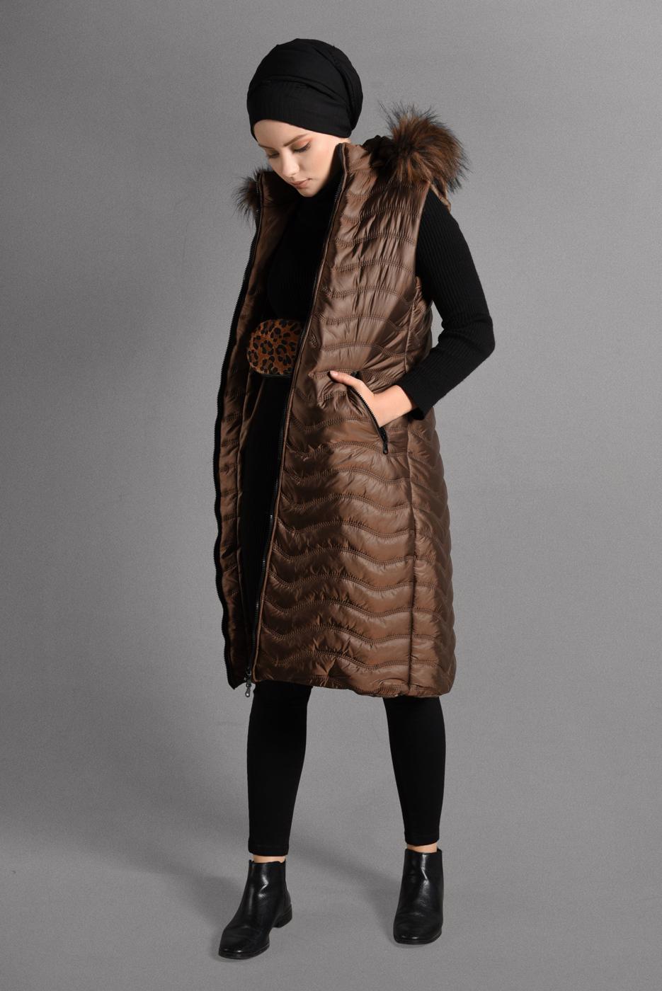 Hijab clothing TABA QUILTED GILET 3502 