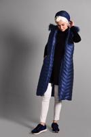 Hijab clothing NAVY BLUE QUILTED GILET 3502 