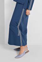 Tesettür giyim MAVİ ŞERİT DETAYLI ETEKLİ TAKIM T 94108