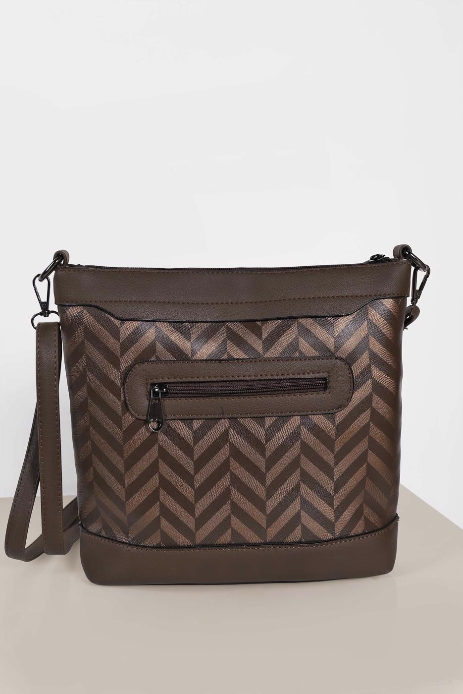 Tesettür giyim KAHVE T 6016 ALVİNA ÇANTA