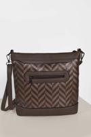 Tesettür giyim KAHVE T 6016 ALVİNA ÇANTA