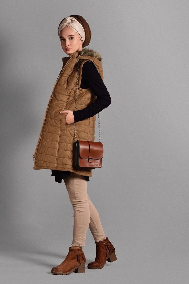 Vêtements hijab  HOODED GILET 7291  - TRENDTESETTÜR