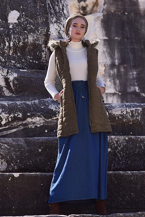 Vêtements hijab  HOODED GILET 7291  - TRENDTESETTÜR