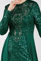 Vêtements hijab VERT Robe de Soirée T 42725 