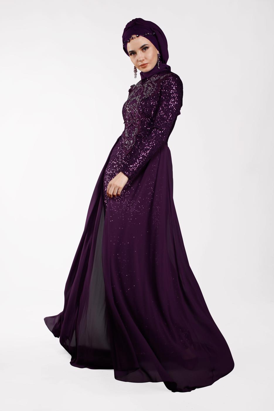 Vêtements hijab FUCHSIA Robe de Soirée T 42725 