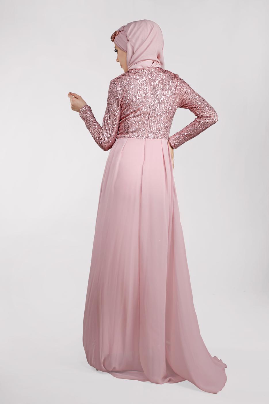 Vêtements hijab POUDRE Robe de Soirée T 42725 