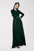 Vêtements hijab VERT Robe de Soirée T 61725 