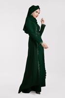 Vêtements hijab VERT Robe de Soirée T 61725 