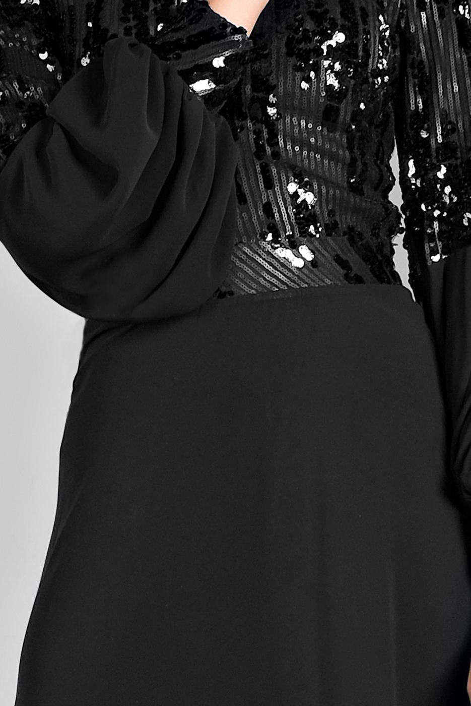 Vêtements hijab NOIR Robe de Soirée T 63393 