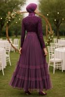 Vêtements hijab PRUNE Robe de Soirée T 75725 