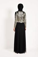 Hijab clothing BLACK T 83293 Arn-Abiye Elbise