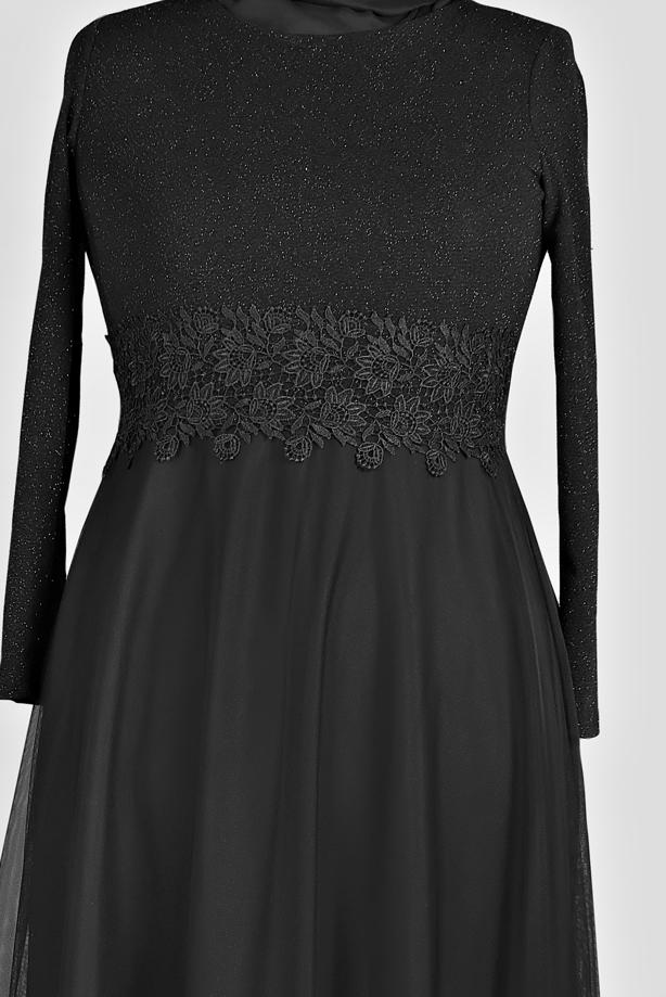 Hijab clothing  T 84083 Arn-Abiye Elbise - TRENDTESETTÜR