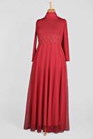 Hijab clothing RED T 84083 Arn-Abiye Elbise