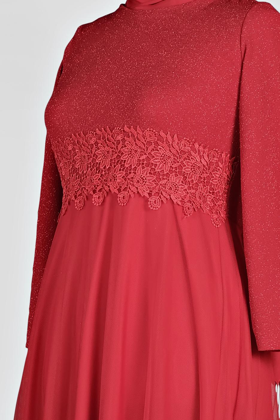 Hijab clothing RED T 84083 Arn-Abiye Elbise