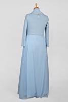 Hijab clothing BLUE T 84083 Arn-Abiye Elbise