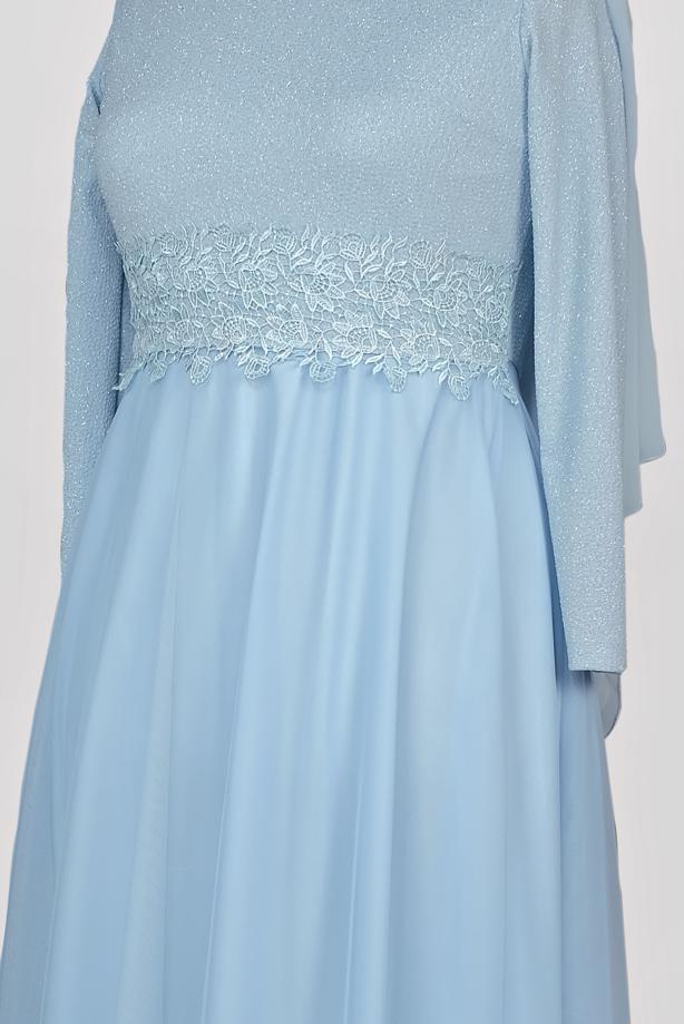 Hijab clothing  T 84083 Arn-Abiye Elbise - TRENDTESETTÜR