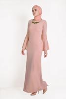 Hijab clothing POWDER EVENING DRESS WITH ACCESSORY T 01283