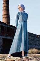 Vêtements hijab BLEU Robe de Soirée T 1851