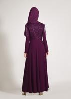 Tesettür giyim MÜRDÜM T 5500 ALVİNA VİRONA ABİYE