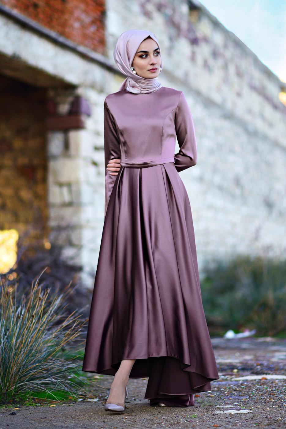 Vêtements hijab POURPRE Robe T 8352 