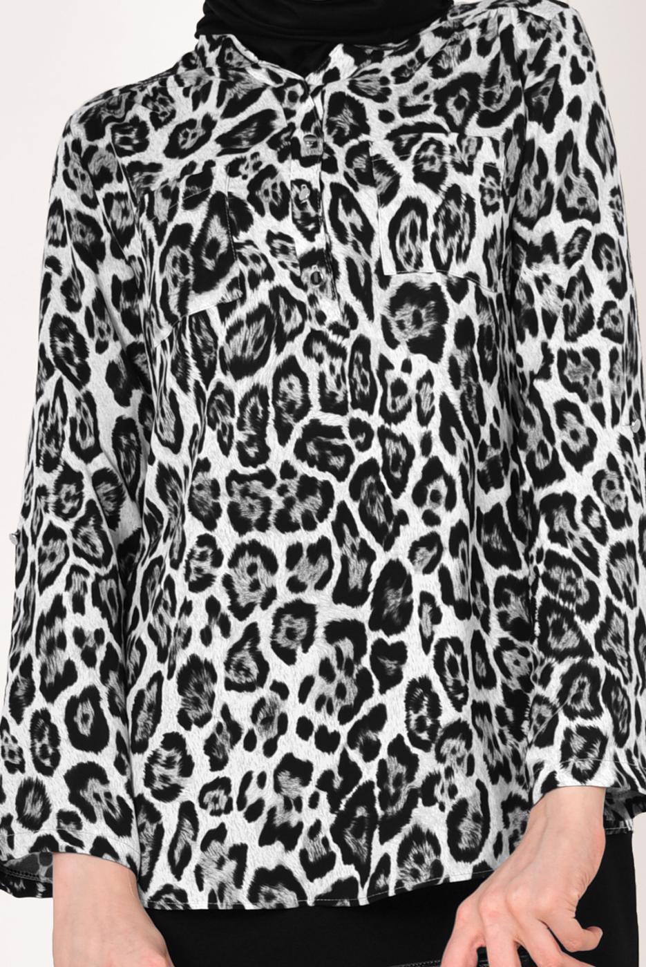 Vêtements hijab GRIS  Chemisier T 012330