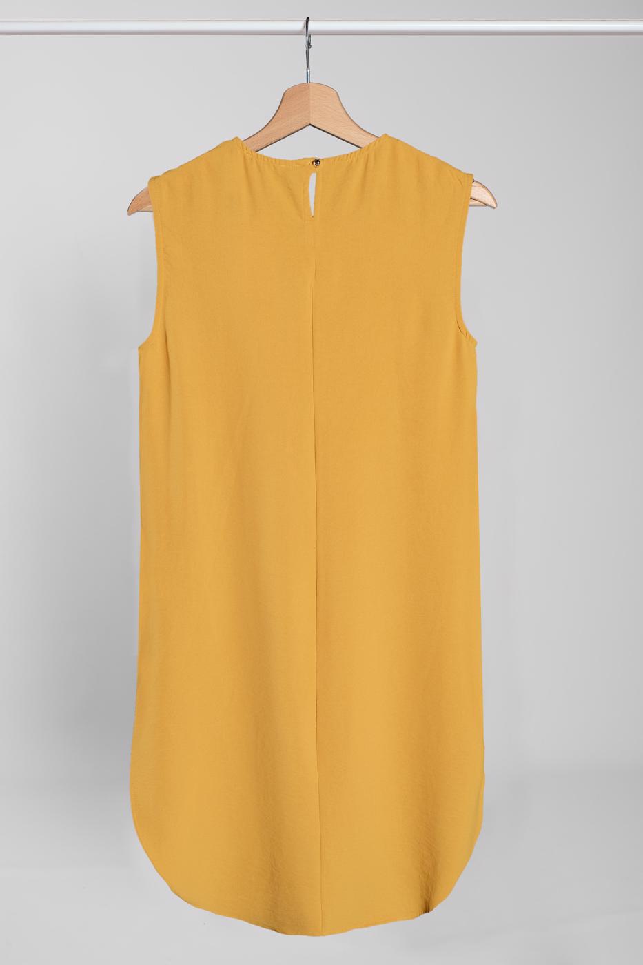 Tesettür giyim SARI SIFIR KOL DÖKÜMLÜ BLUZ 17391