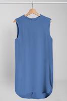 Tesettür giyim LACİVERT SIFIR KOL DÖKÜMLÜ BLUZ 17391