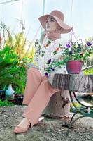 Vêtements hijab BLANC T 100392 Lfb-Bluz