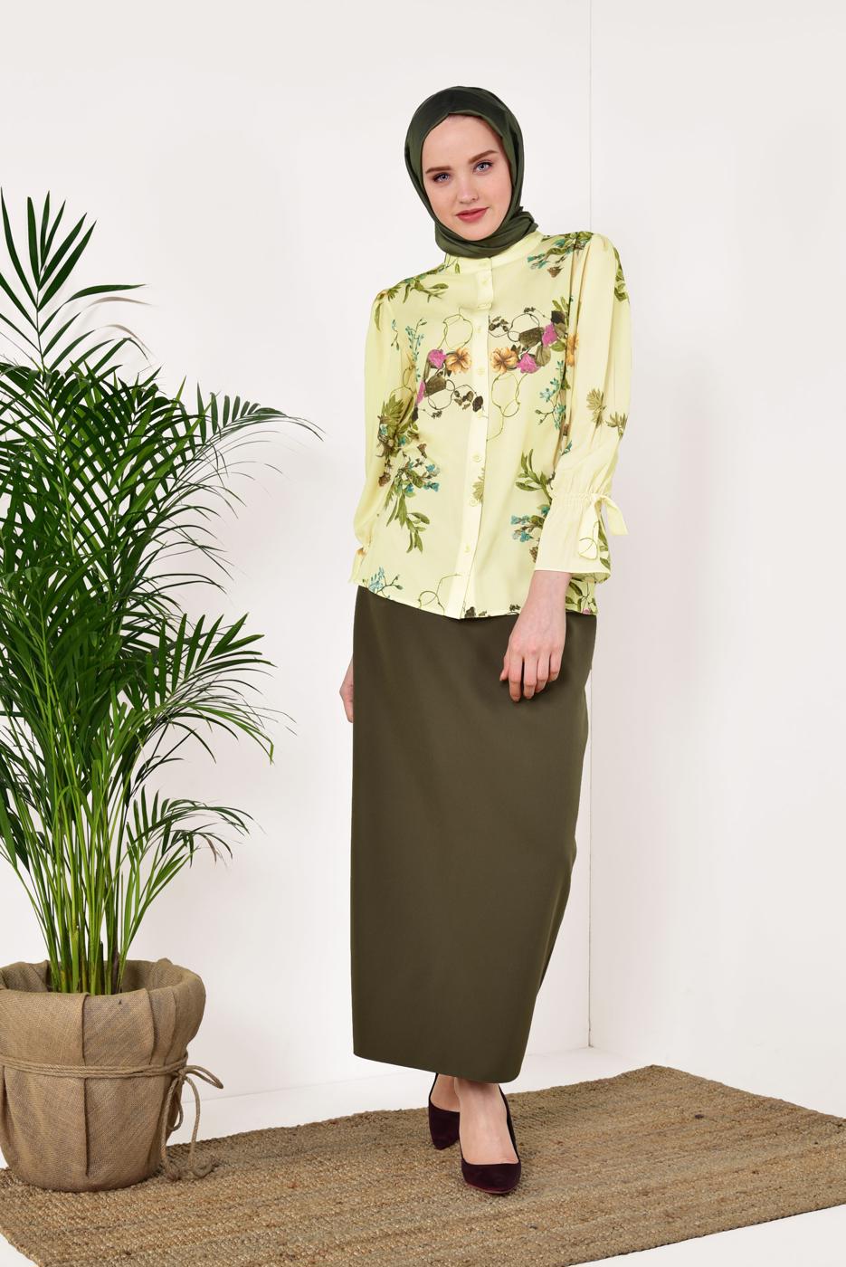 Vêtements hijab JAUNE T 100392 Lfb-Bluz