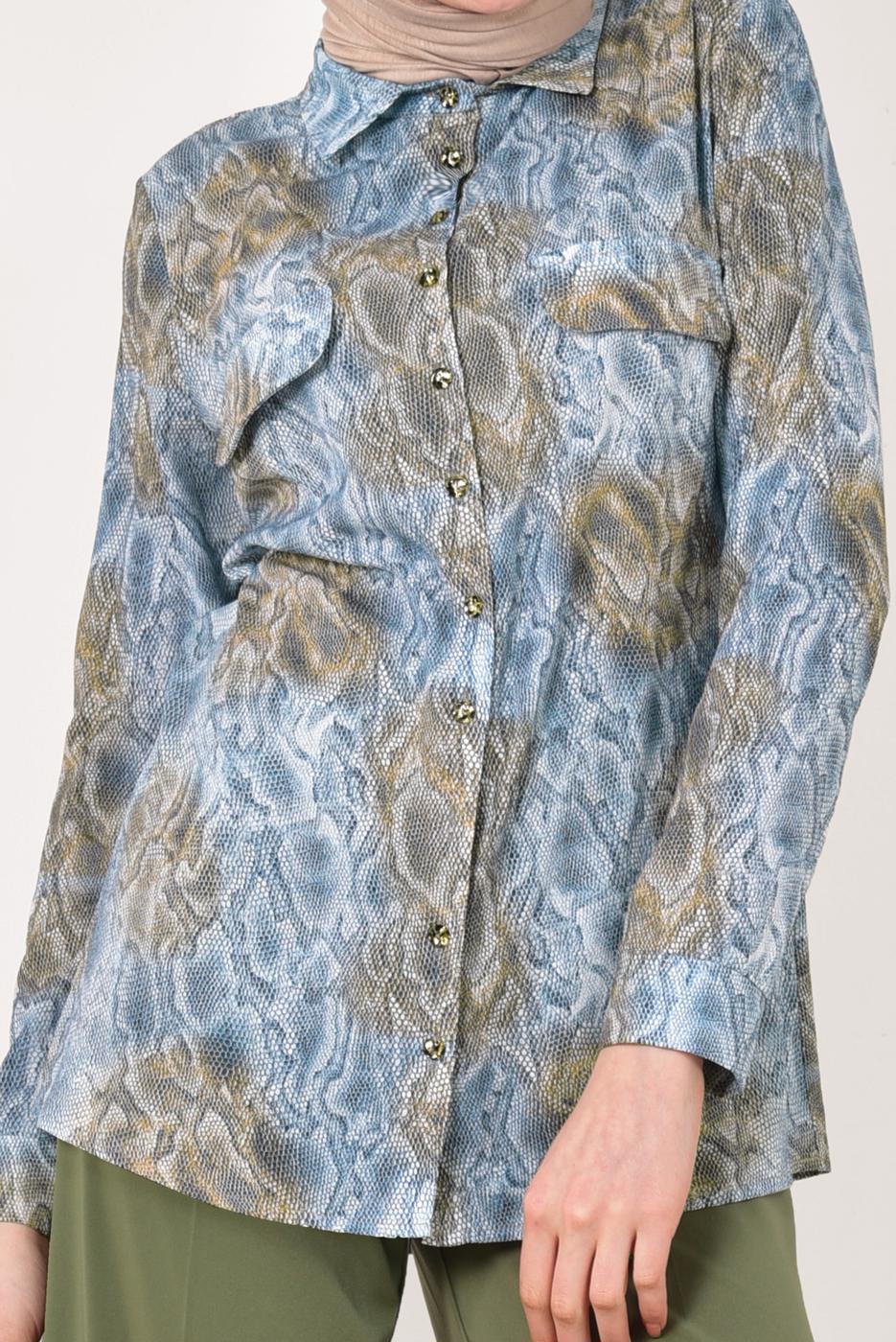 Hijab clothing NAVY BLUE T 110392 Lfb-Bluz