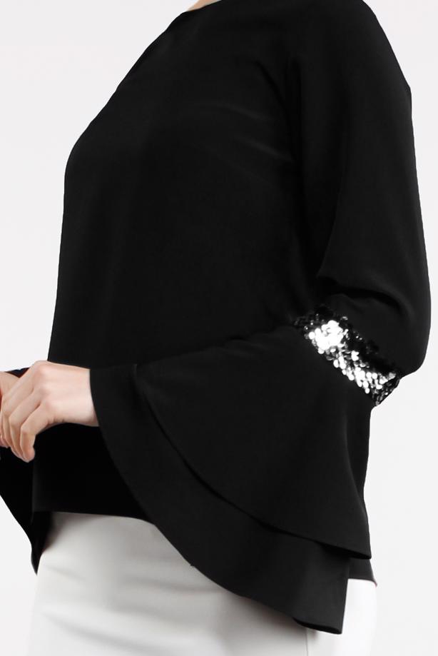 Vêtements hijab  Flywheel Wide Sleeve Blouse T 1496-1  - TRENDTESETTÜR