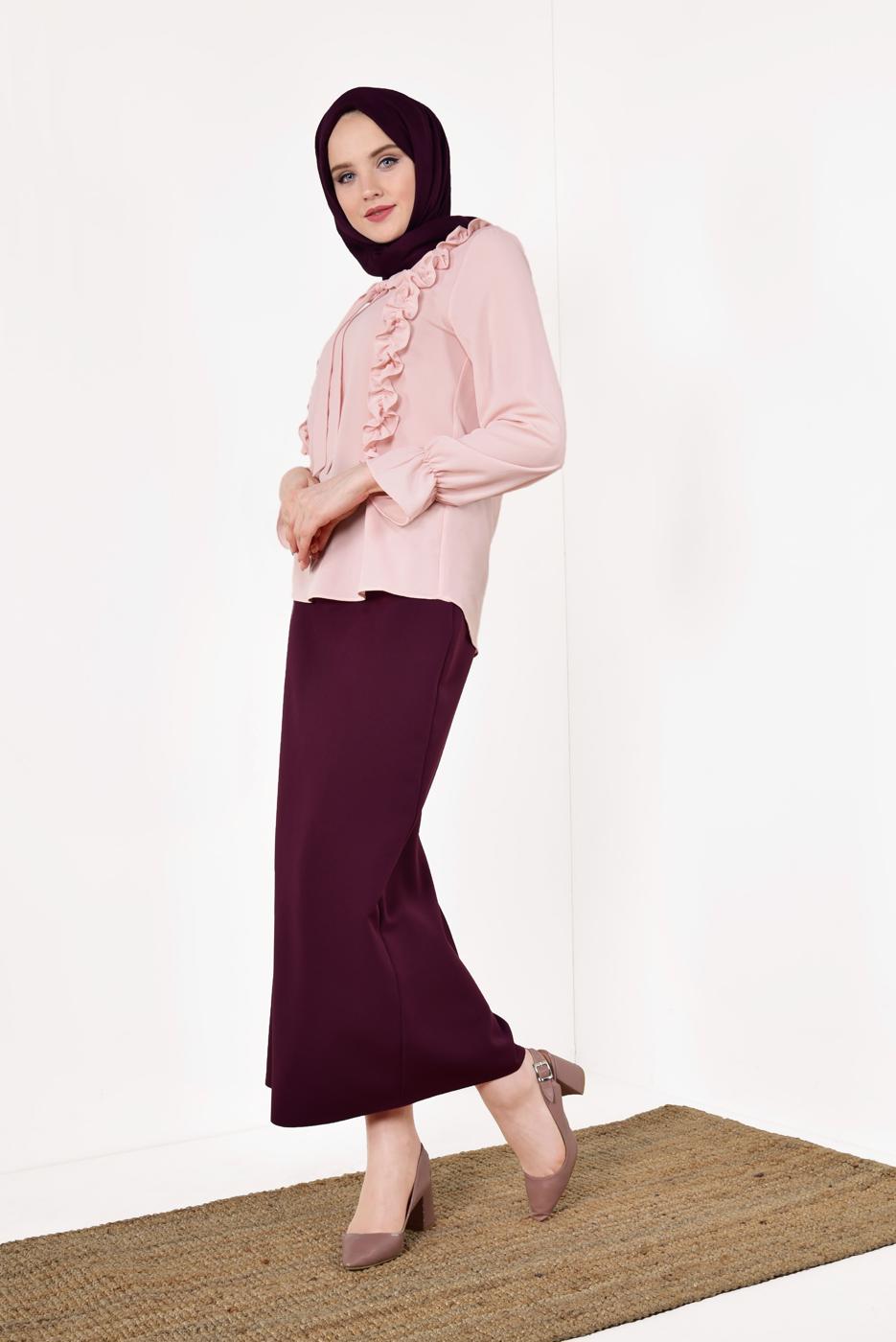 Vêtements hijab POUDRE T 344310 Lfb-Bluz