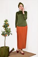 Tesettür giyim HAKİ ERKEK YAKA GÖMLEK 05041