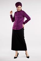 Tesettür giyim MÜRDÜM ERKEK YAKA GÖMLEK 05041