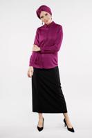 Tesettür giyim MOR ERKEK YAKA GÖMLEK 05041