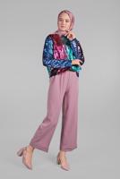 Tesettür giyim YEŞİL PUL PAYET BLUZ 33041