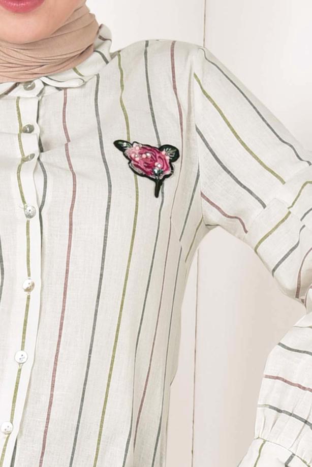 Vêtements hijab  T 78571 Pnk-Gömlek - TRENDTESETTÜR