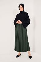 Tesettür giyim SİYAH KOLLARI VOLANLI BLUZ T 94781