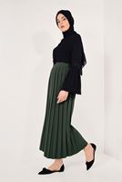 Tesettür giyim SİYAH KOLLARI VOLANLI BLUZ T 94781