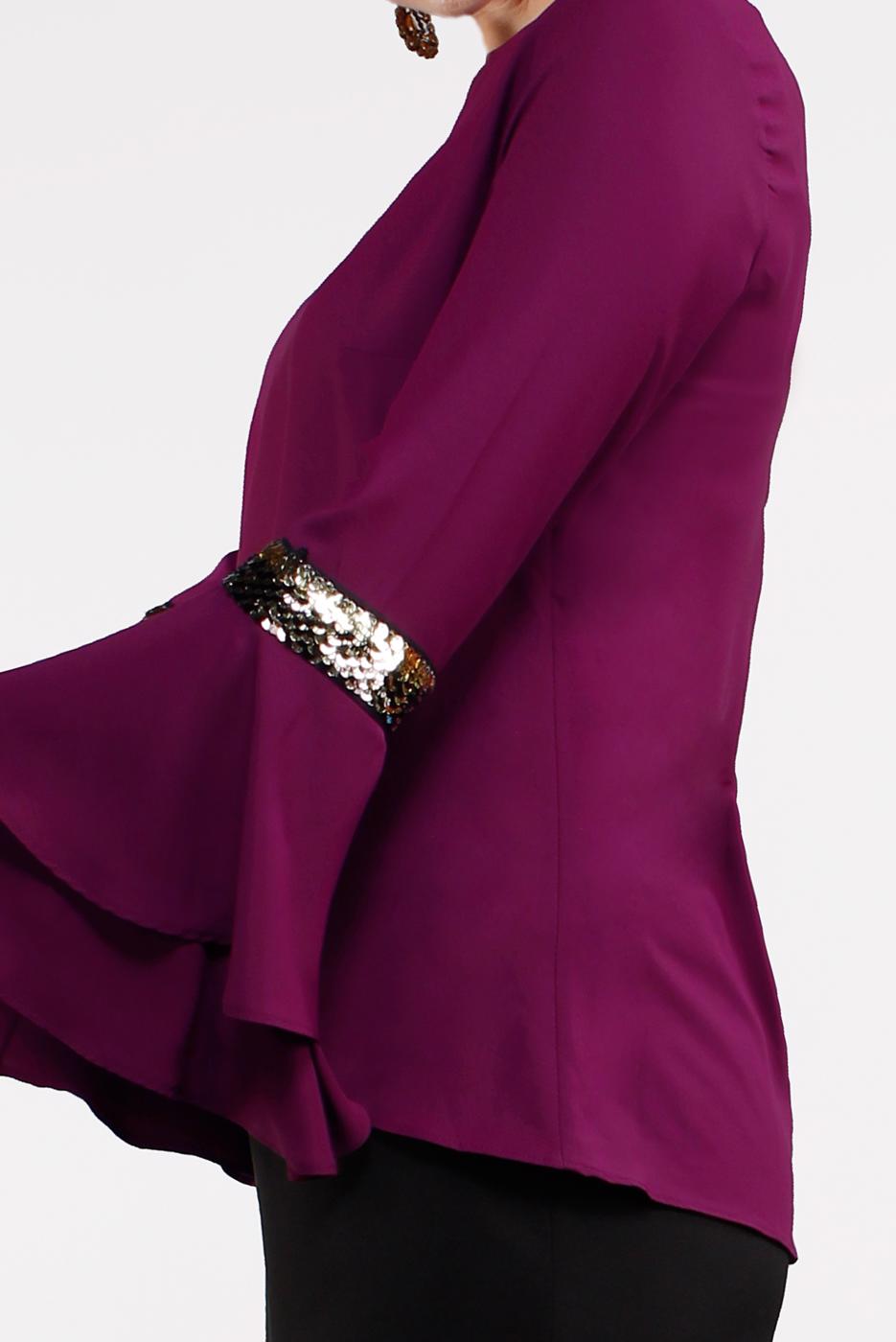 Vêtements hijab POURPRE  Chemisier T 1496