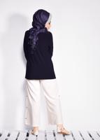 Hijab clothing NAVY BLUE T 2802 Alvina Vizona 2′li Bluz