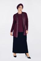 Vêtements hijab ROUGE BORDEAUX T 2806 Alvina Vizona 2′li Bluz