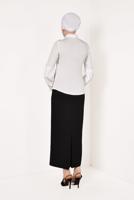 Hijab clothing CREAM PLEATED BLOUSE T 5046