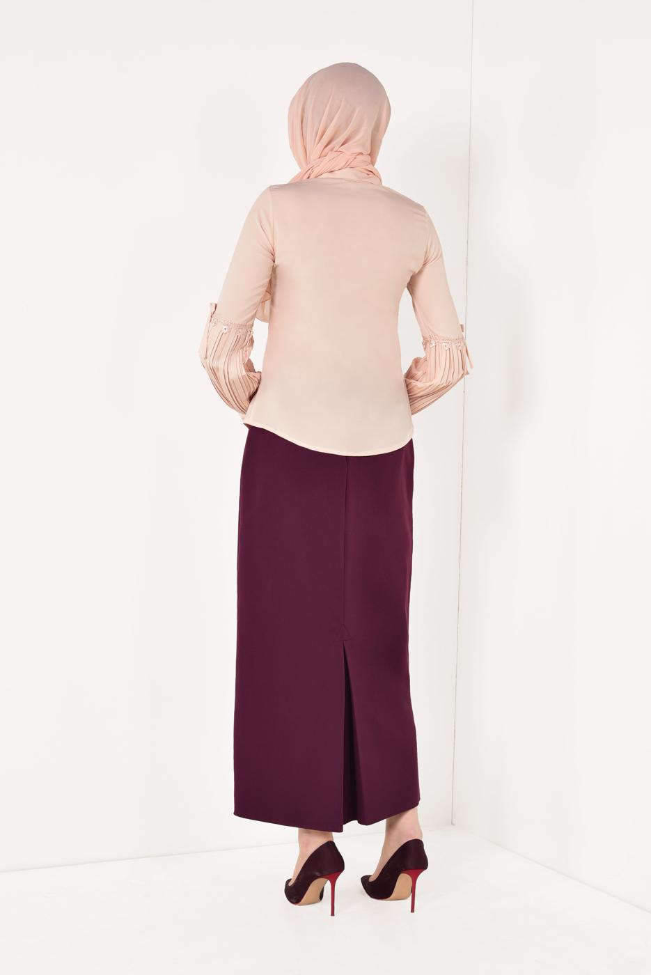 Hijab clothing POWDER PLEATED BLOUSE T 5046